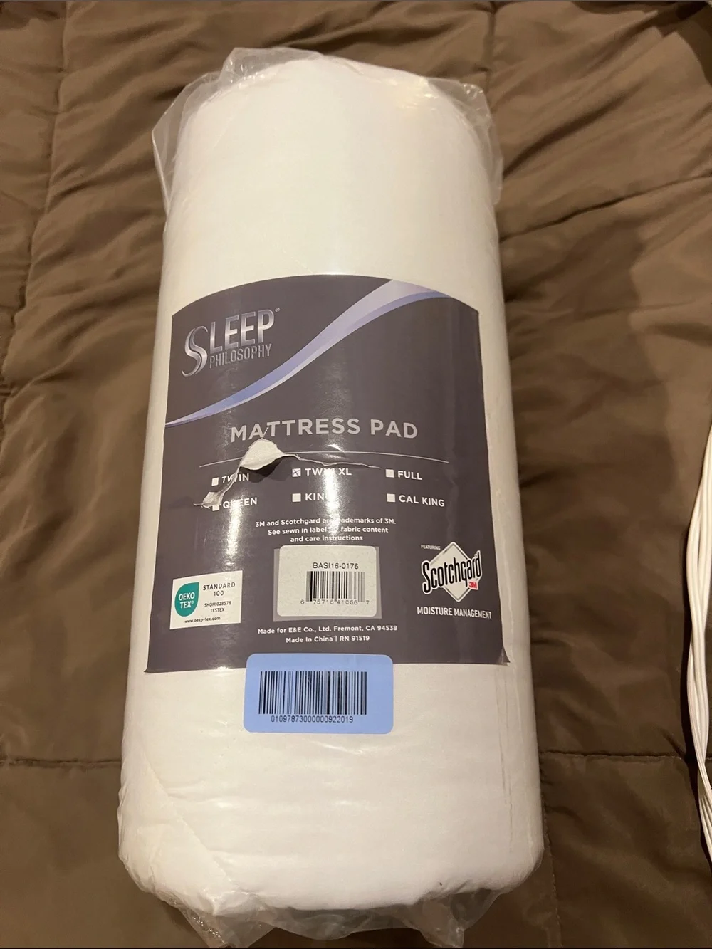 Philosophy Sleep White Mattress Pad - Quilted Plush Pad